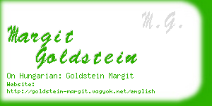 margit goldstein business card